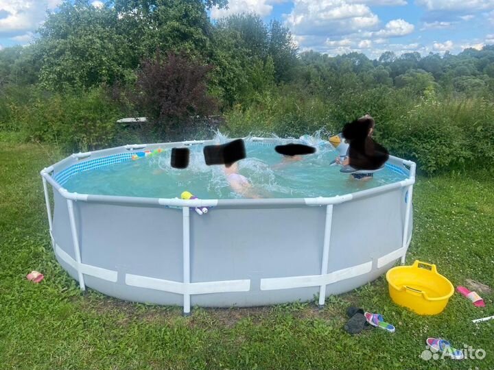 Каркасный бассейн intex бу