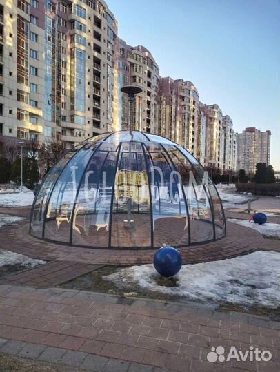 Купольная беседка, доставка, монтаж