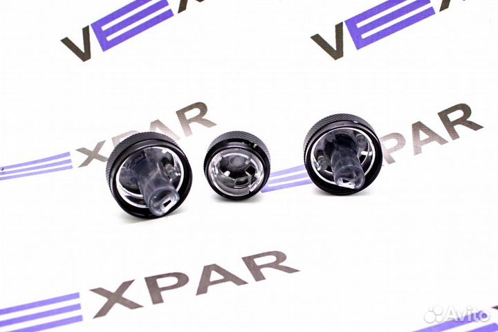 Ручки кондиционера крутилки отопителя (Чёрные-Хром