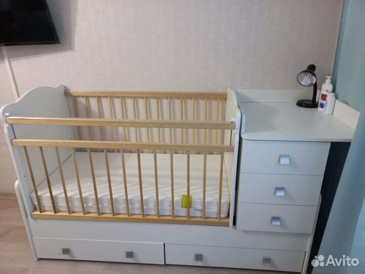 Новая Детская кроватка 2 в 1, подростковая кровать