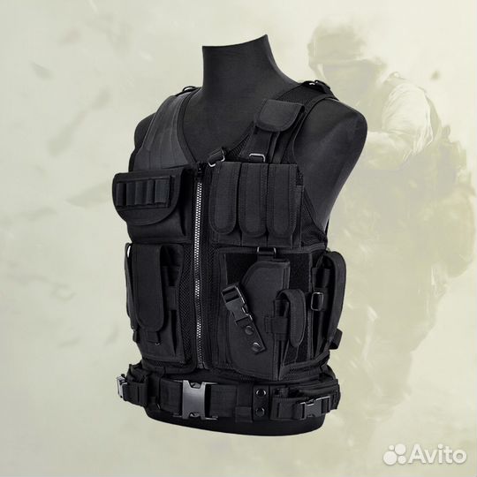 Жилет разгрузочный с кобурой разгрузка для охоты