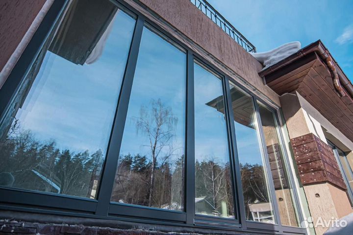 Алюминиевые окна под ключ