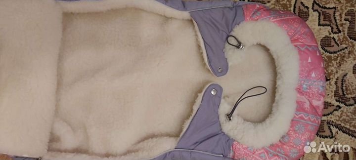 Конверт для новорожденных на выписку на овчине