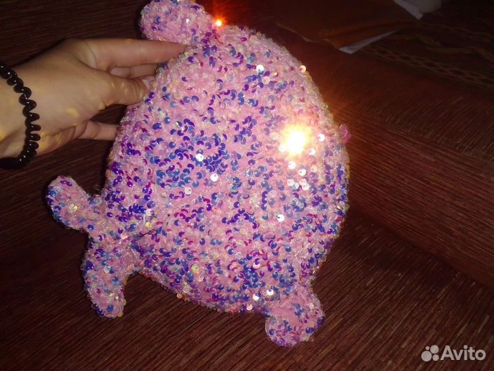 Мягкая игрушка с пайетками