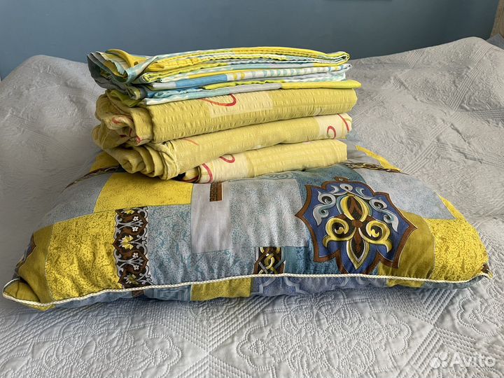 Постельное белье бу пакетом с подушкой