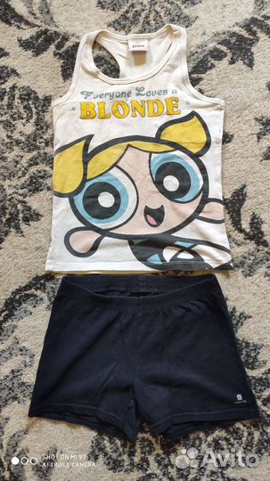 Одежда для девочки пакетом 104-110 см 15 вещей