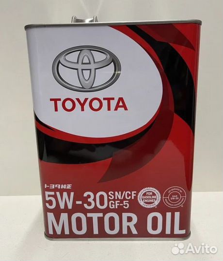 Масло моторное toyota 5W30 SN GF-5