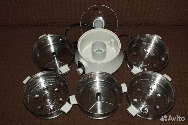 Пароварка Kitfort - нержавеющая сталь