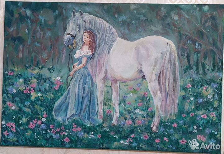 Картина. Масло, холст (лён )