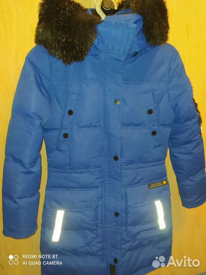 Пальто для девочки 140