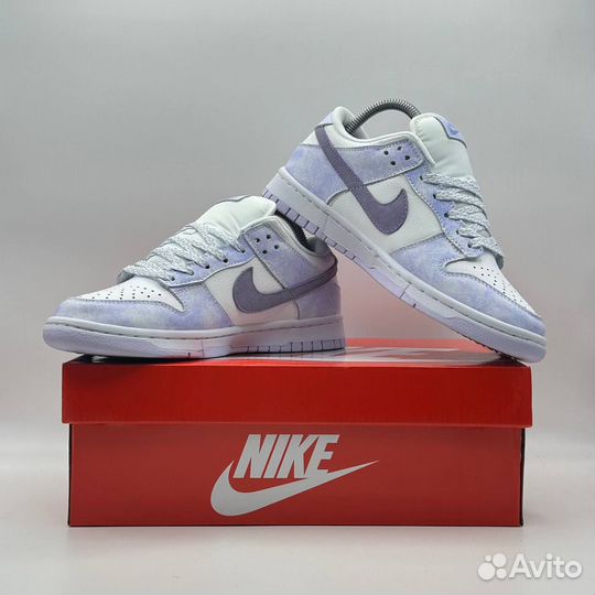 Кроссовки Nike dunk low фиолетовые