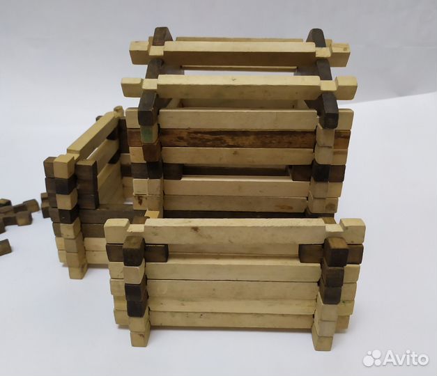 Деревянный конструктор СССР Разборный домик