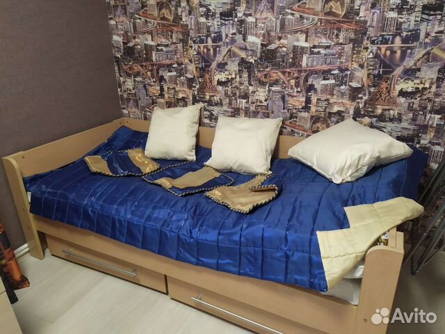 Покрывало, подушки, шторы (комплект)