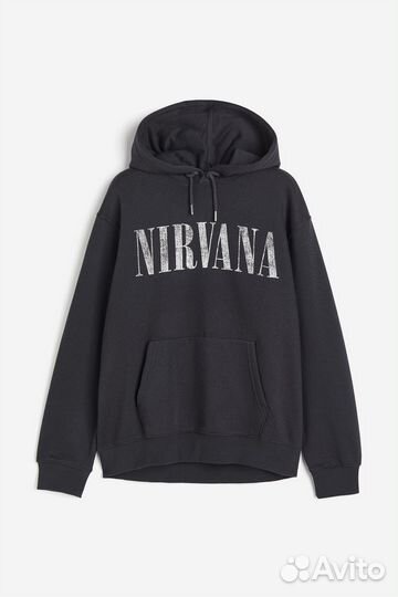 Худи H&M Nirvana Long sleeve с капюшоном