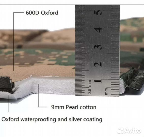 Туристический коврик пятиточечник