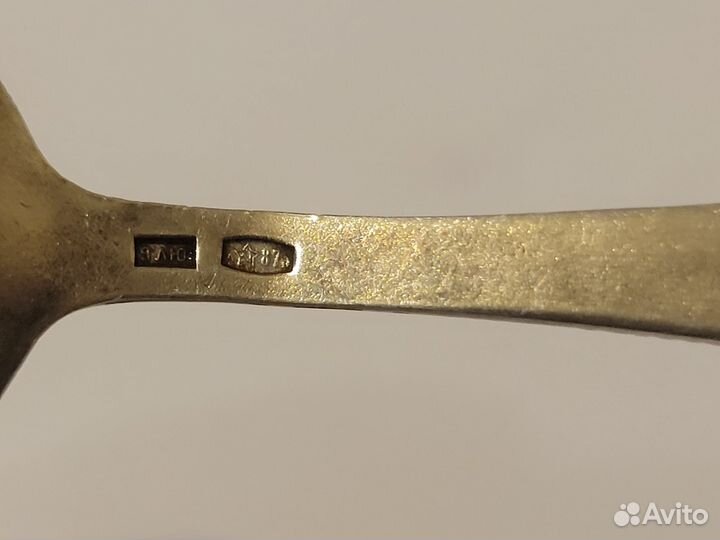 Ложки чайные кольчугин.з-д., кофейная серебро 875