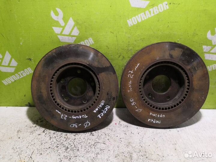 Диск тормозной передний вентилируемый Киа Оптима