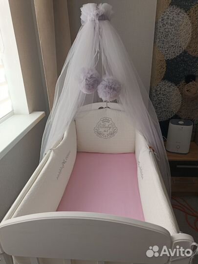 Балдахин с держателем в детскую кроватку