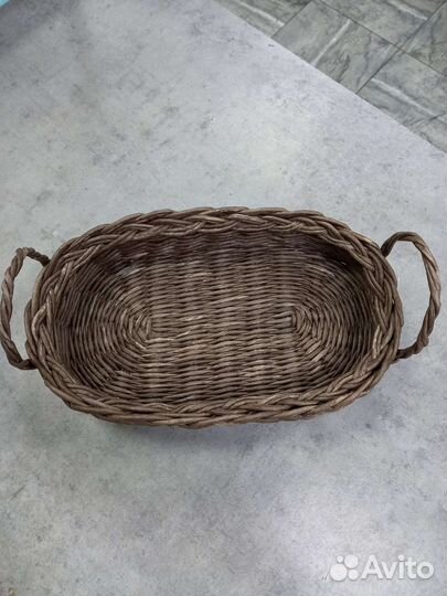 Поднос ручной работы из бумажной лозы / корзина