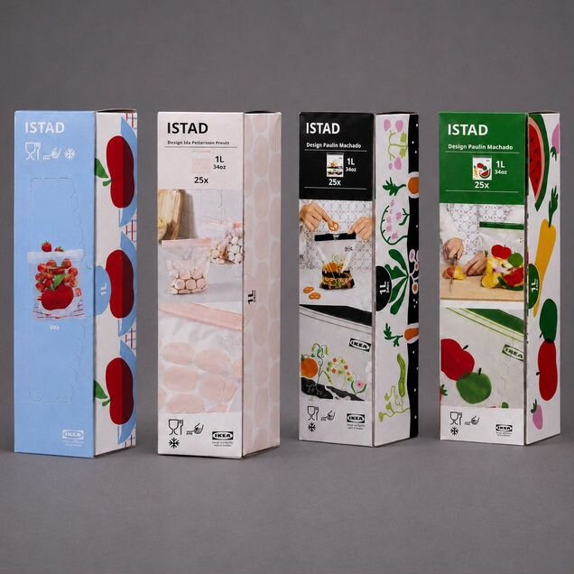 Пакеты IKEA istad, 1 литр