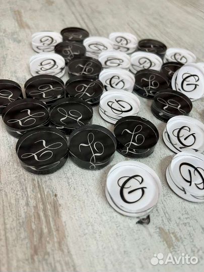 Фишки для нард именные