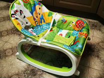 Fisher price переносное кресло качели друзья из тропического леса ccn92