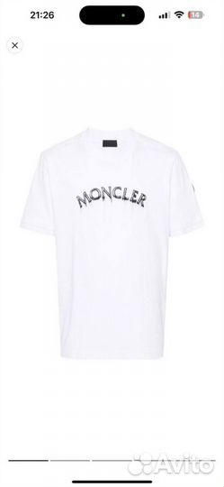 Футболка moncler oversize