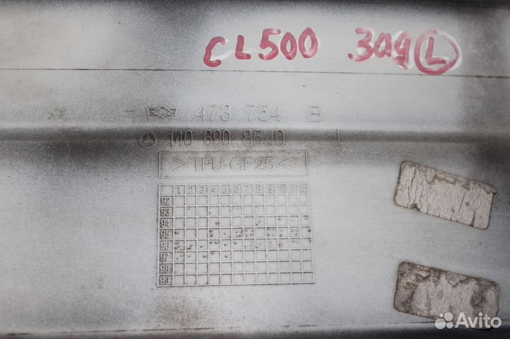 Накладка на заднее левое крыло Mercedes CL-Class