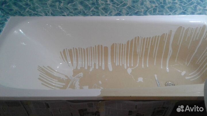 Рестоврация ванн наливным акрилом