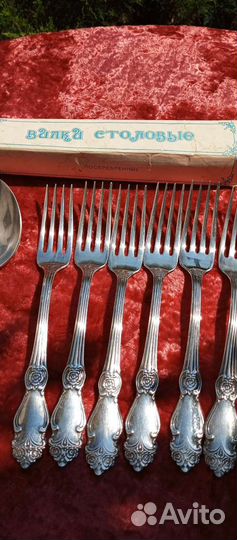 Ложки,вилки мельхиор,посеребренные