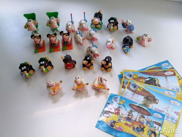 Том и Джери, пингвины, кроты, зайцы киндер сюрприз