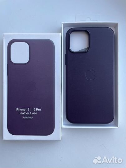 Чехол на iPhone 12 MagSafe Leather case