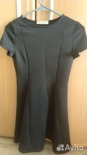 Платье школьное черного цвета р. 152