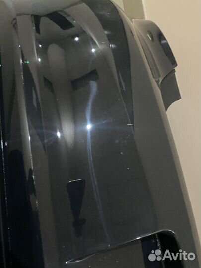 Бампер задний volkswagen polo хэтчбек серый