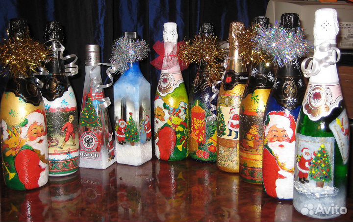 Бутылки, вазы к празднику