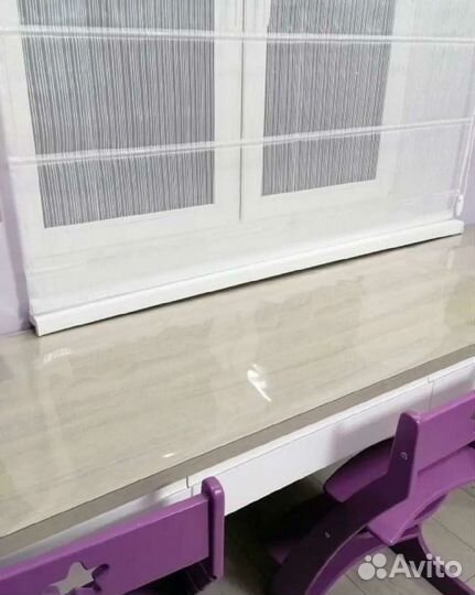 Прозрачная скатерть мягкое стекло на круги овалы