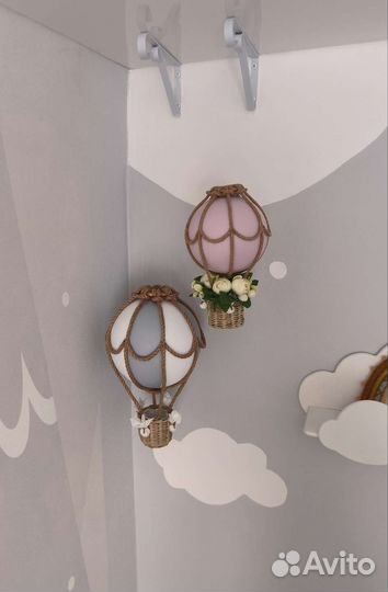 Воздушный шар с корзиной, аэростат