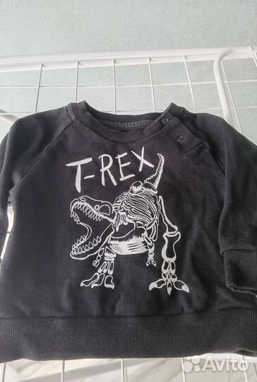 Свитшот/кофта для мальчика с динозавром 80 см