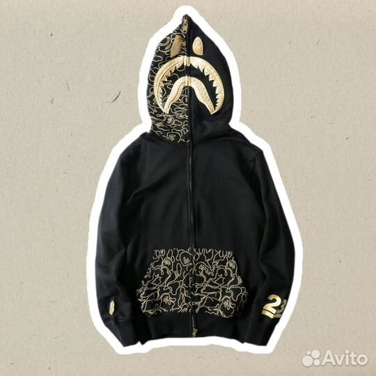 Зип худи Bape full Зип Mayweather Черное