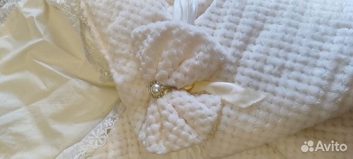 Одеяло-конверт на выписку осень зима