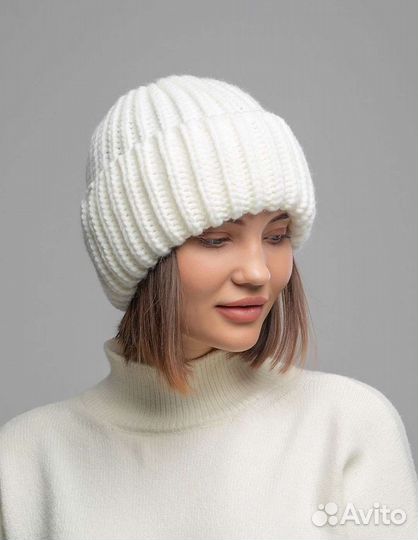 Шапка женская шерсть на подкладе