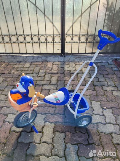 Детский велосипед с ручкой бу