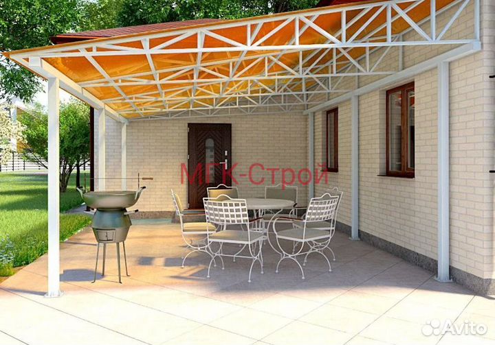 Навес под ключ