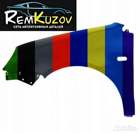 Крыло Volkswagen Polo 2010-2020 В цвет