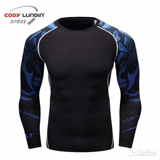 Рашгард для мма cody синий узор (р. M)