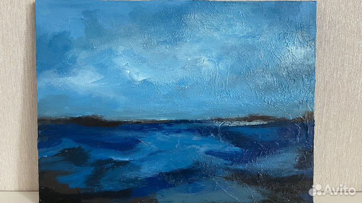 Картина море абстракция