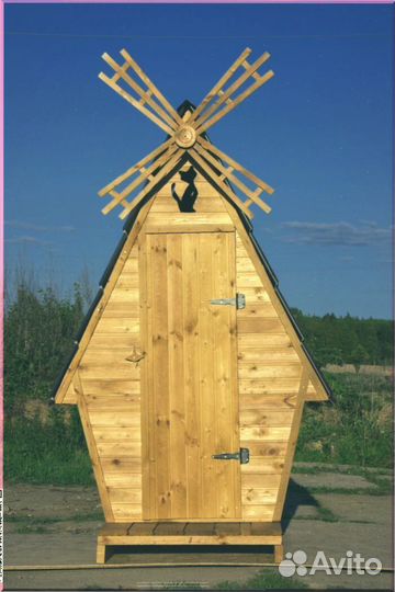 Дачный туалет с декором ятк 707