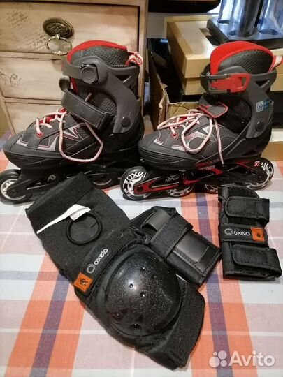 Детские ролики и защита 32 35