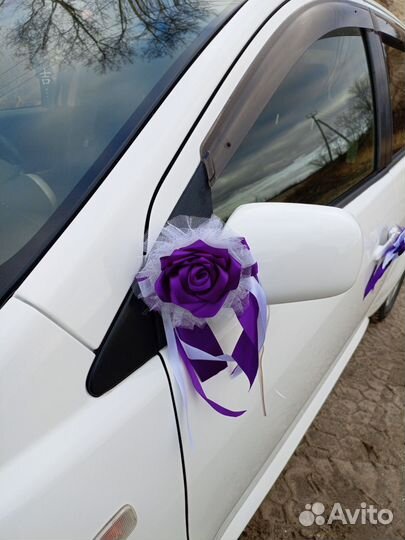 Декор для ручек и зеркал автомобиля на свадьбу