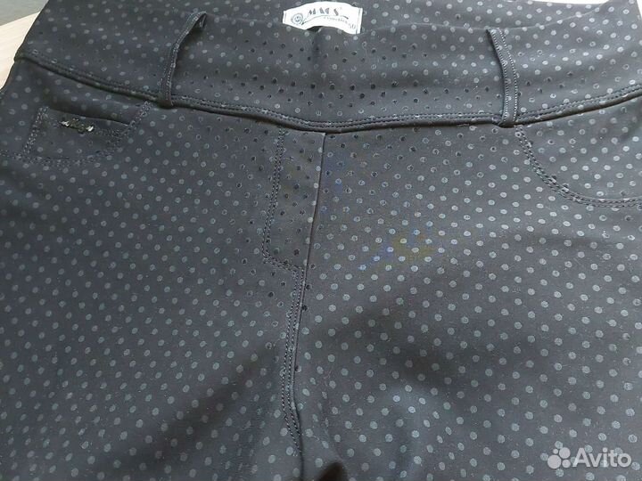 Брюки эластичные черные 52